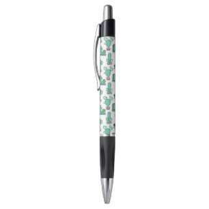 Mint Green Cactus & Succulent Plant Pattern Pen