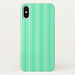 Mint green candy stripes Case-Mate iPhone case