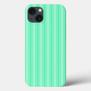 Mint green candy stripes Case-Mate iPhone case