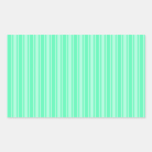 Mint green candy stripes sticker