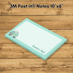 Mint Green Cartoon Car Post-it Notes