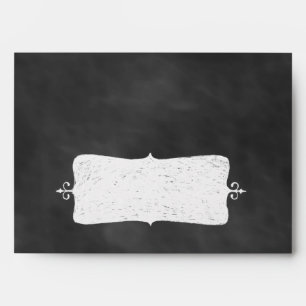 Mint Green Chalkboard Envelope