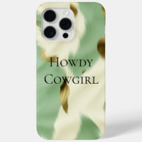 Mint Green Cream Gold Cowhide