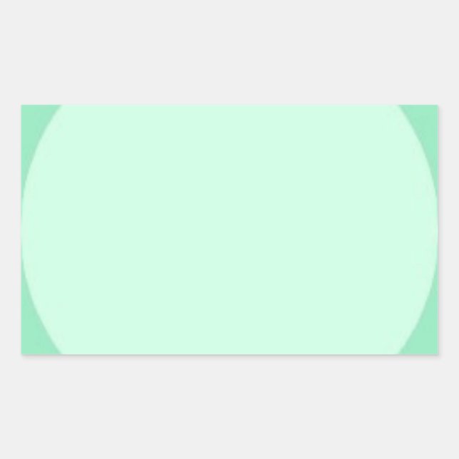 Mint Green Custom Elegant Colour Blank Template Sticker (Front)