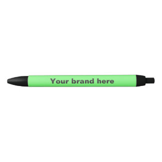 Mint green customize marketing merchandise black ink pen
