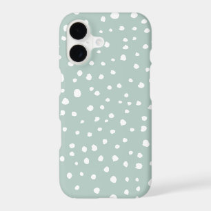 Mint Green Dalmatian Spots, Dalmatian Dots, Dotted