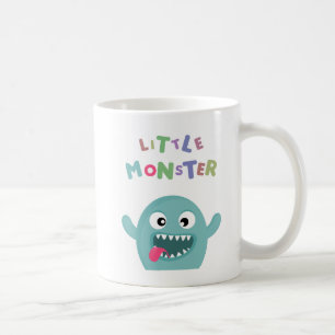 Mint Green Funny Little Monster Coffee Mug