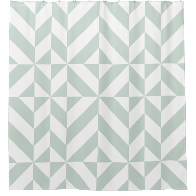 Mint Green Geometric Deco Cube (Front)