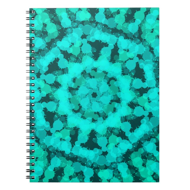 Mint green geometric design notebook (Front)