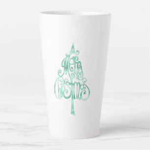 Mint Green Glam Christmas Latte Mug