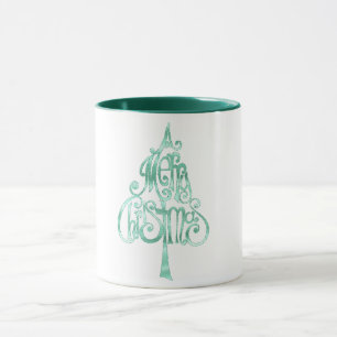 Mint Green Glam Christmas Mug