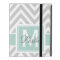 MINT GREEN, GRAY CHEVRON PATTERN PERSONALIZED