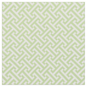 Mint Green Greek Key Pattern Fabric