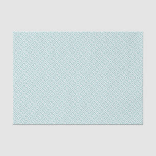 Mint Green Greek Key Pattern Tissue Paper
