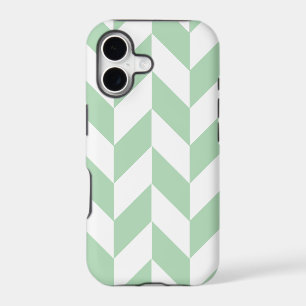 Mint Green Herringbone