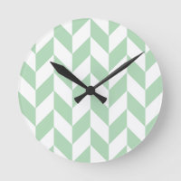Mint Green Herringbone Pattern