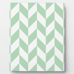 Mint Green Herringbone Plaque