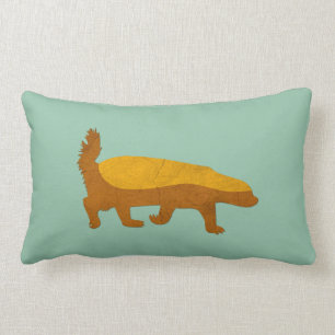 Mint Green Honey Badger Love Pillow