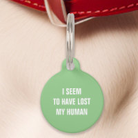 Mint Green I Seem to Have Lost My Human Funny