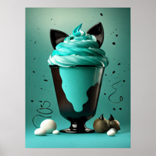 Mint Green Ice Cream Delight Wall Art Print – Aest