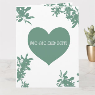 Mint Green Ivy Card