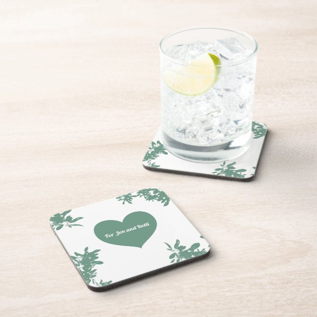 Mint Green Ivy  Coaster (Right Side)