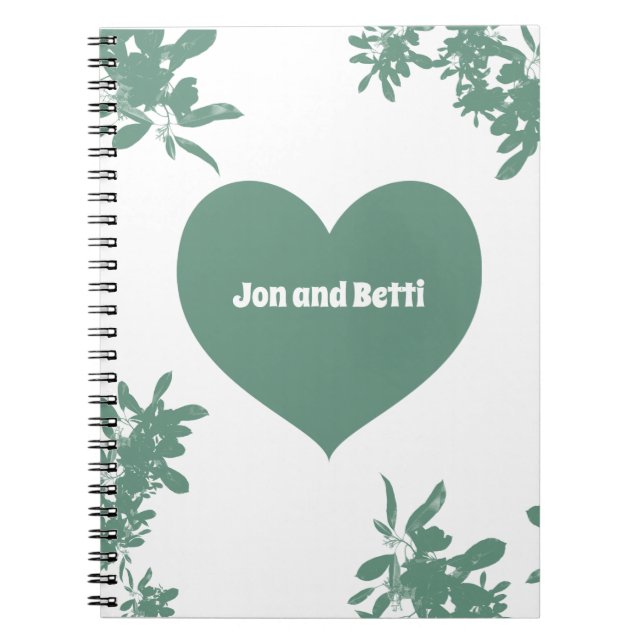 Mint Green Ivy  Notebook (Front)