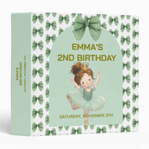 Mint Green Little Princess Ball Binder