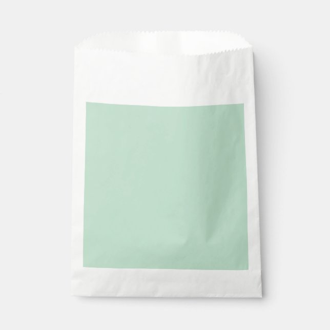 Mint Green Minimalist Party Favour Bags (Front)