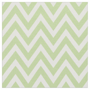 Mint Green Modern Chevron Stripes Fabric