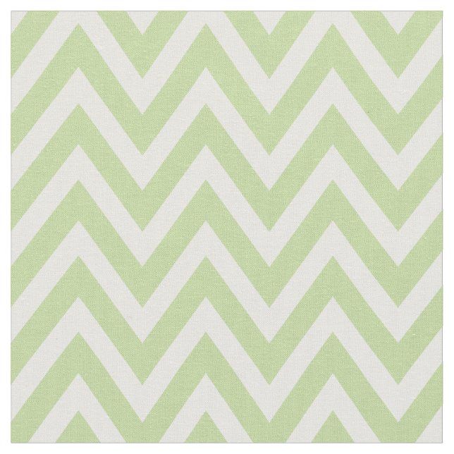 Mint Green Modern Chevron Stripes Fabric (Close Up)