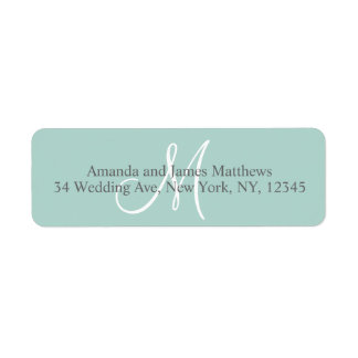Mint Green Monogram for Weddings