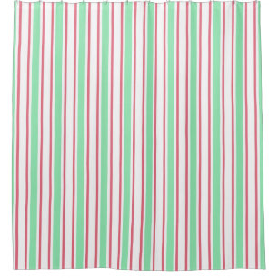 Mint green, pink and white candy stripes