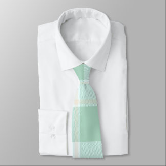 Mint Green Plaid Tie
