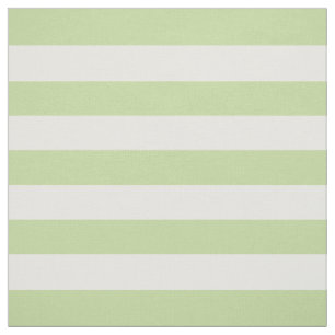 Mint Green Preppy Stripes Fabric