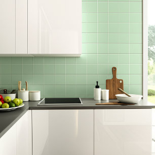 Mint Green (Retro Kitchen and Bathroom) Square Tile