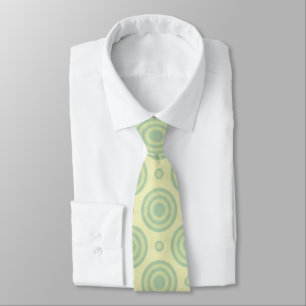 Mint Green Retro Pattern Tie