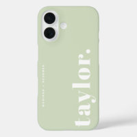 Mint Green Retro Typography Personalized