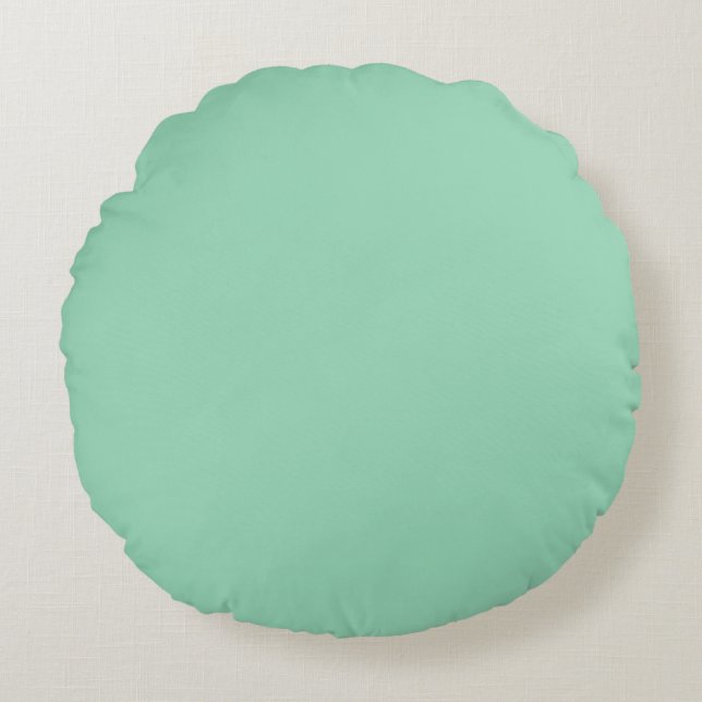 Mint Green Round Pillow (Front)
