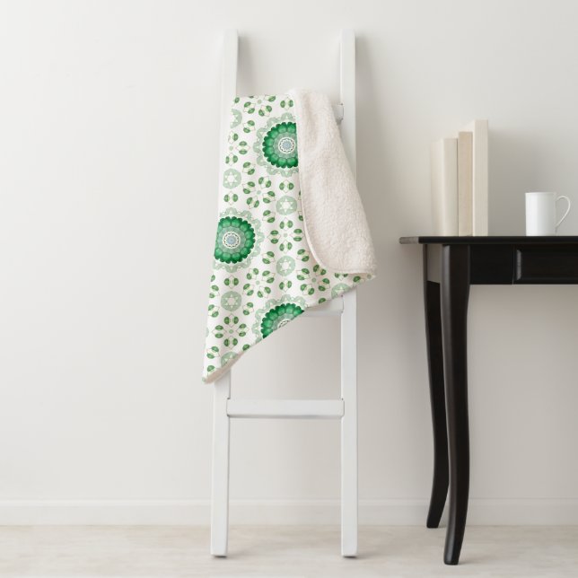 Mint Green Serenity Sherpa Blanket (In Situ)