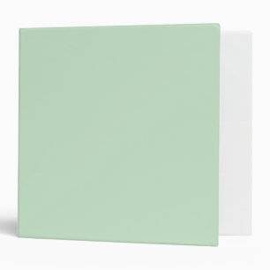 Mint Green Solid Colour Minimalist Binder