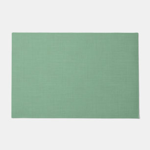 Mint green solid textured  doormat