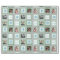 Mint Green Squares Personalized Photo Christmas