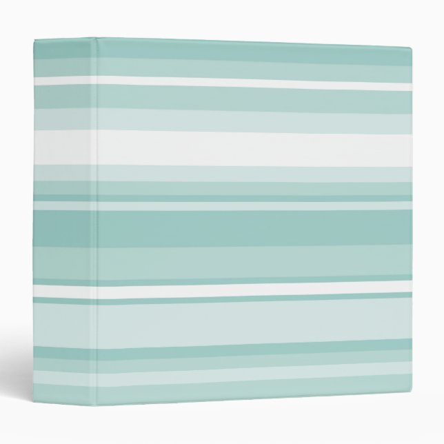 Mint green stripes binder (Front/Spine)