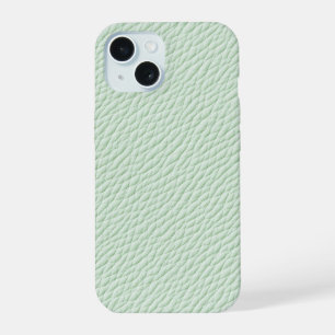Mint Green Textured Leather Phone Case
