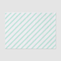 Mint Green Tissue Paper with Stripes