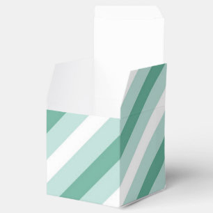 Mint Green White Fleur De Lis Delicate Pastel Favor Box