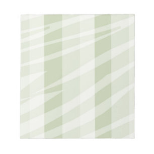 Mint Green White Zebra Stripes Notepad