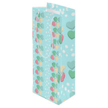 Mint Green Wine Gift bag