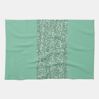 Mint Green with faux glitter Kitchen Towel
